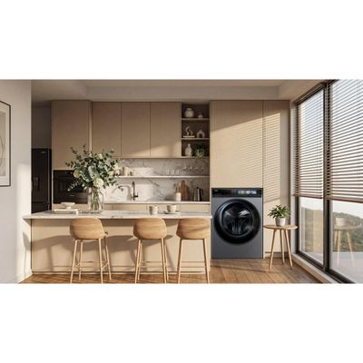 Lava e Seca Haier 12kg/7kg Inverter HWD120W Cinza Cinza / 220