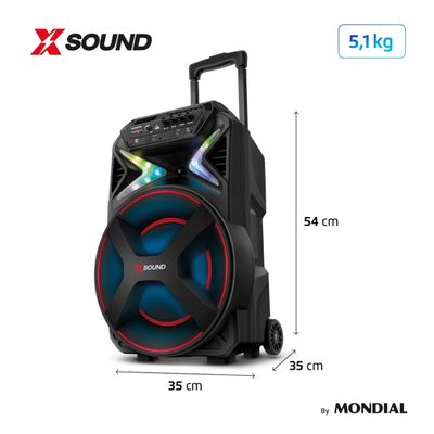 Caixa de Som Amplificada Mondial XSound CM-500-N