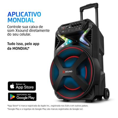 Caixa de Som Amplificada Mondial XSound CM-500-N