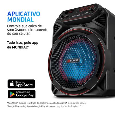 Caixa de Som Amplificada Mondial XSound CM-220-N