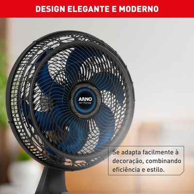 Ventilador de Mesa Arno Air Force VA46 Preto / 110