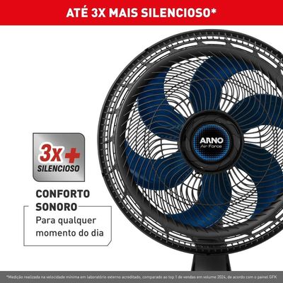 Ventilador de Mesa Arno Air Force VA46 Preto / 110