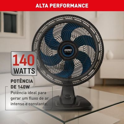 Ventilador de Mesa Arno Air Force VA46 Preto / 110