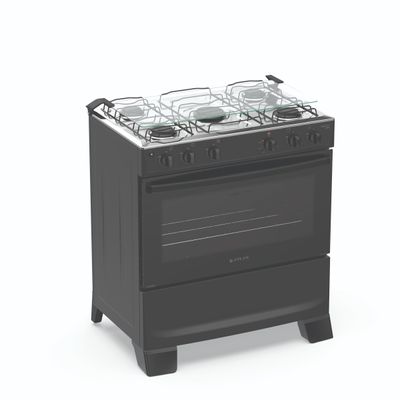 Fogão 5 Bocas Atlas Mônaco Plus Mesa Inox