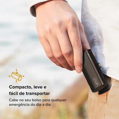 Power Bank i2GO PROBAT020 5000mAh Lightning Preto