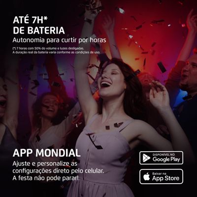 Caixa de Som Mondial PartyBox XSound PBX-800
