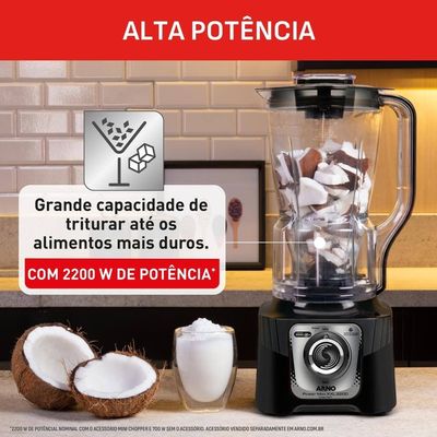 Liquidificador Arno Power Max XXL 2200W Preto / 220