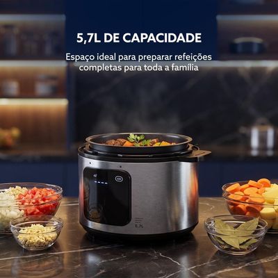 Panela de Pressão Elétrica Oster OPAN930 5,7L Preto / 110
