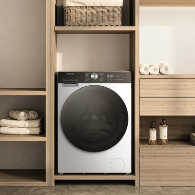 Lava e Seca Hisense 12kg/8kg WD3S12 Connect Wi-Fi Inverter Branca Branco / 110