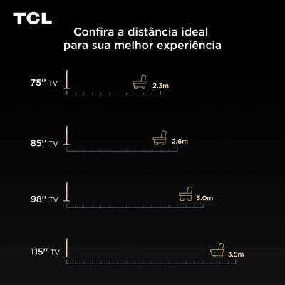Smart TV TCL 98" 4K Neo Mini LED 98C8K