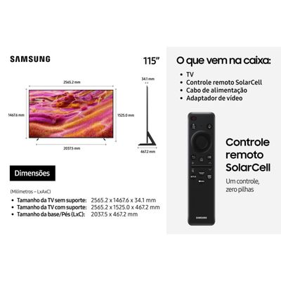 Smart TV Samsung 115" 4K Neo QLED QN90F