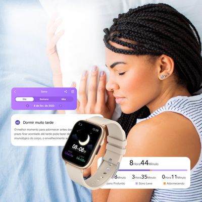 Smartwatch Geonav WB Tela 1,85" Rosa