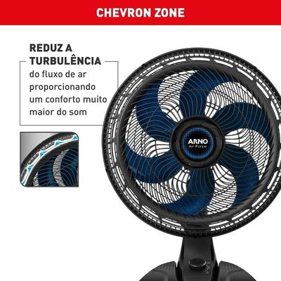 Ventilador de Mesa Arno Air Force VA46 Preto / 220
