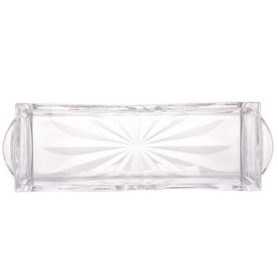 Porta Talher de Cristal Lyor Dublin Elegante Transparente