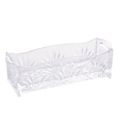 Porta Talher de Cristal Lyor Dublin Elegante Transparente
