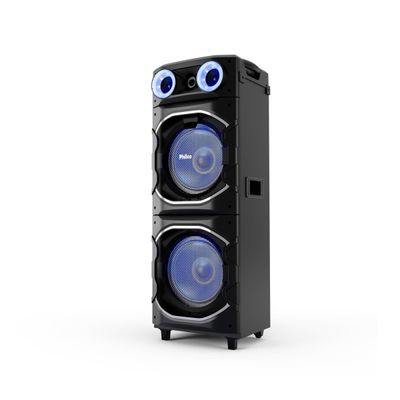 Torre de Som Philco PCX26000 2600W Bluetooth Woofer Duplo 12” Flash Light Preta
