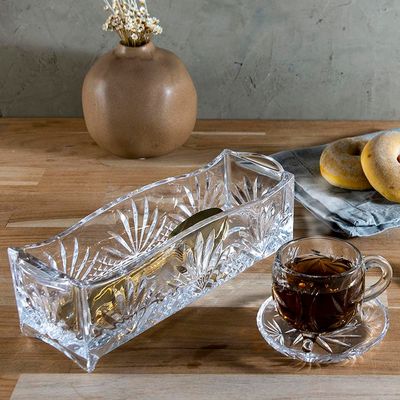 Porta Talher de Cristal Lyor Dublin Elegante Transparente
