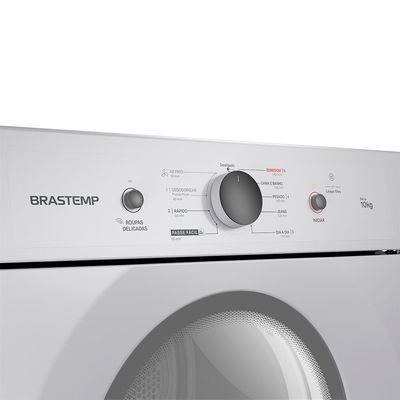 Secadora de Roupas Brastemp de piso 10KG Cesto em Inox- BSR10BB Branco / 220V