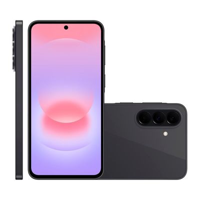 Smartphone Samsung Galaxy A37 com 5G, câmera tripla e 256 GB Preto