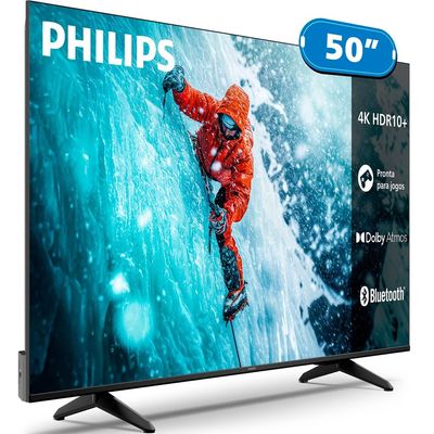 Smart TV Philips 50, 4K UHD, Titan OS, DLED - 50PUG7300/78 Preto / Bivolt