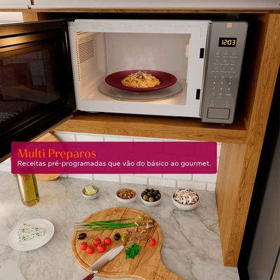 Micro-Ondas BMS23AR 23 Litros Inox Brastemp Prata / 110V