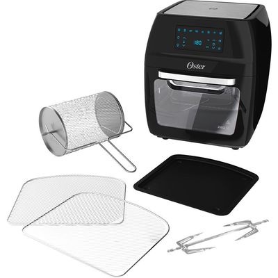 Fritadeira Sem Óleo Oster Oven Fryer 3 em 1, 1800W 12 Litros Preta - OFRT780 Preto / 110V