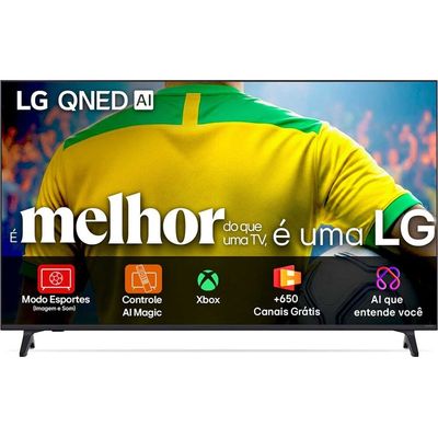 Smart TV 50 QNED 4K webOS 50QNED73ASA LG Preto / Bivolt