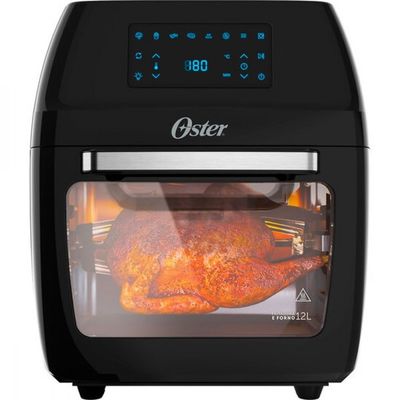 Fritadeira Sem Óleo Oster Oven Fryer 3 em 1, 1800W 12 Litros Preta - OFRT780 Preto / 110V