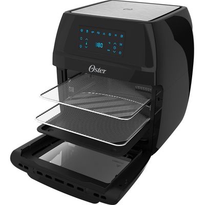 Fritadeira Sem Óleo Oster Oven Fryer 3 em 1, 1800W 12 Litros Preta - OFRT780 Preto / 220V