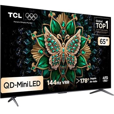 Smart TV TCL 65C6K 65 4K Mini LED Android TV Semp Tcl Preto / Bivolt