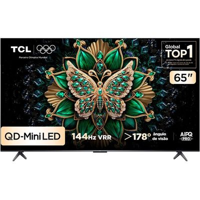 Smart TV TCL 65C6K 65 4K Mini LED Android TV Semp Tcl Preto / Bivolt