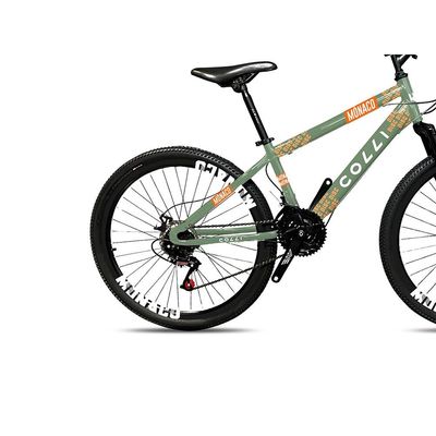 Bicicleta Colli Mônaco Aro 26 Freio a disco Quadro 13,5 - Verde Militar Verde