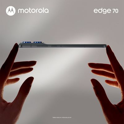 Smartphone XT2601 Edge 70 Câmera Tripla 256 GB 5G Motorola Cinza