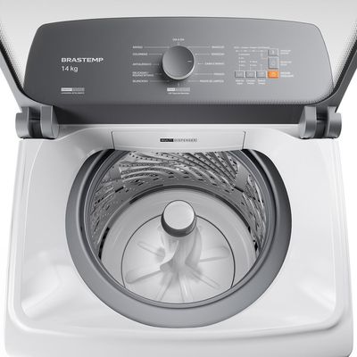 Máquina de Lavar BWJ14AB 14 kg Smart Sensor Reduzir Tempo Brastemp Branco / 220V