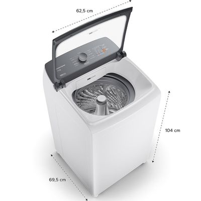 Máquina de Lavar BWJ14AB 14 kg Smart Sensor Reduzir Tempo Brastemp Branco / 220V