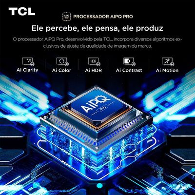 Smart TV TCL 65C6K 65 4K Mini LED Android TV Semp Tcl Preto / Bivolt