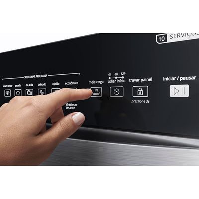 Lava-Louças Brastemp 10 Serviços Cor Inox com Ciclo Pesado e Delicado BLF10BR Inox / 220V