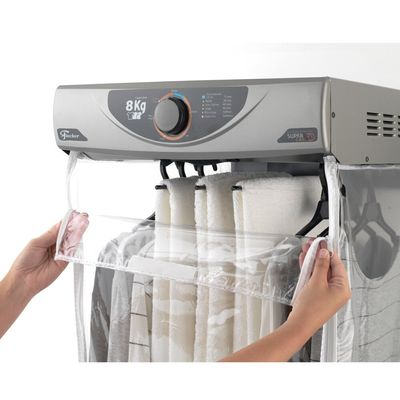 Secadora de Roupas de Parede Fischer 8 kg, Super Ciclo, Prata Prata / 110V