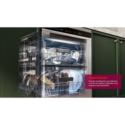 Lava-louças 15 serviços Brastemp com Smart Sensor - BLF61AE Preto / 110V