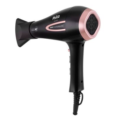 Secador De Cabelos Philco PSA3250 Íons Tourmaline 2100w Preto / 220V