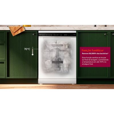 Lava-louças 15 serviços Brastemp com Smart Sensor - BLF61AB Branco / 110V