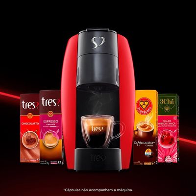 Cafeteira Espresso LOV TRES Vermelha 3 Corações Vermelho / 220V