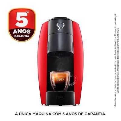 Cafeteira Espresso LOV TRES Vermelha 3 Corações Vermelho / 220V