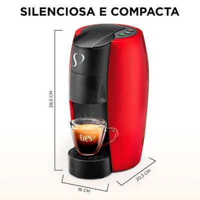 Cafeteira Espresso LOV TRES Vermelha 3 Corações Vermelho / 220V