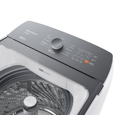 Máquina de Lavar BWJ14AB 14 kg Smart Sensor Reduzir Tempo Brastemp Branco / 110V