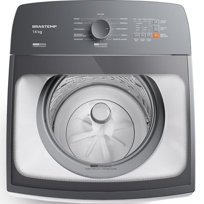 Máquina de Lavar BWJ14AB 14 kg Smart Sensor Reduzir Tempo Brastemp Branco / 110V
