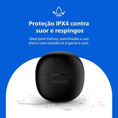Fone de Ouvido Philips TAT1139BK/00 Bluetooth TWS