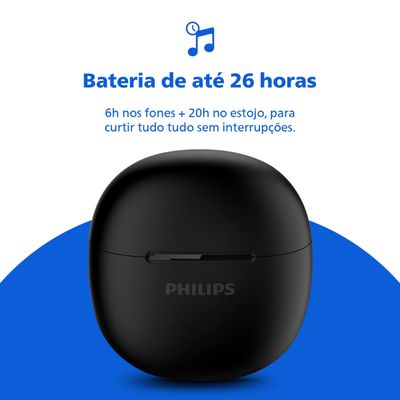 Fone de Ouvido Philips TAT1139BK/00 Bluetooth TWS