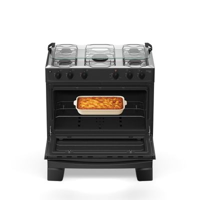 Fogão 5 Bocas Atlas Mônaco Plus com Mesa Inox