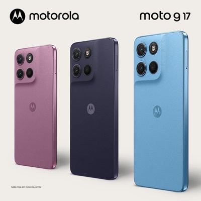 Smartphone Motorola G17 Tela 6,7” 256GB 4G Câmera 50MP Bordeaux